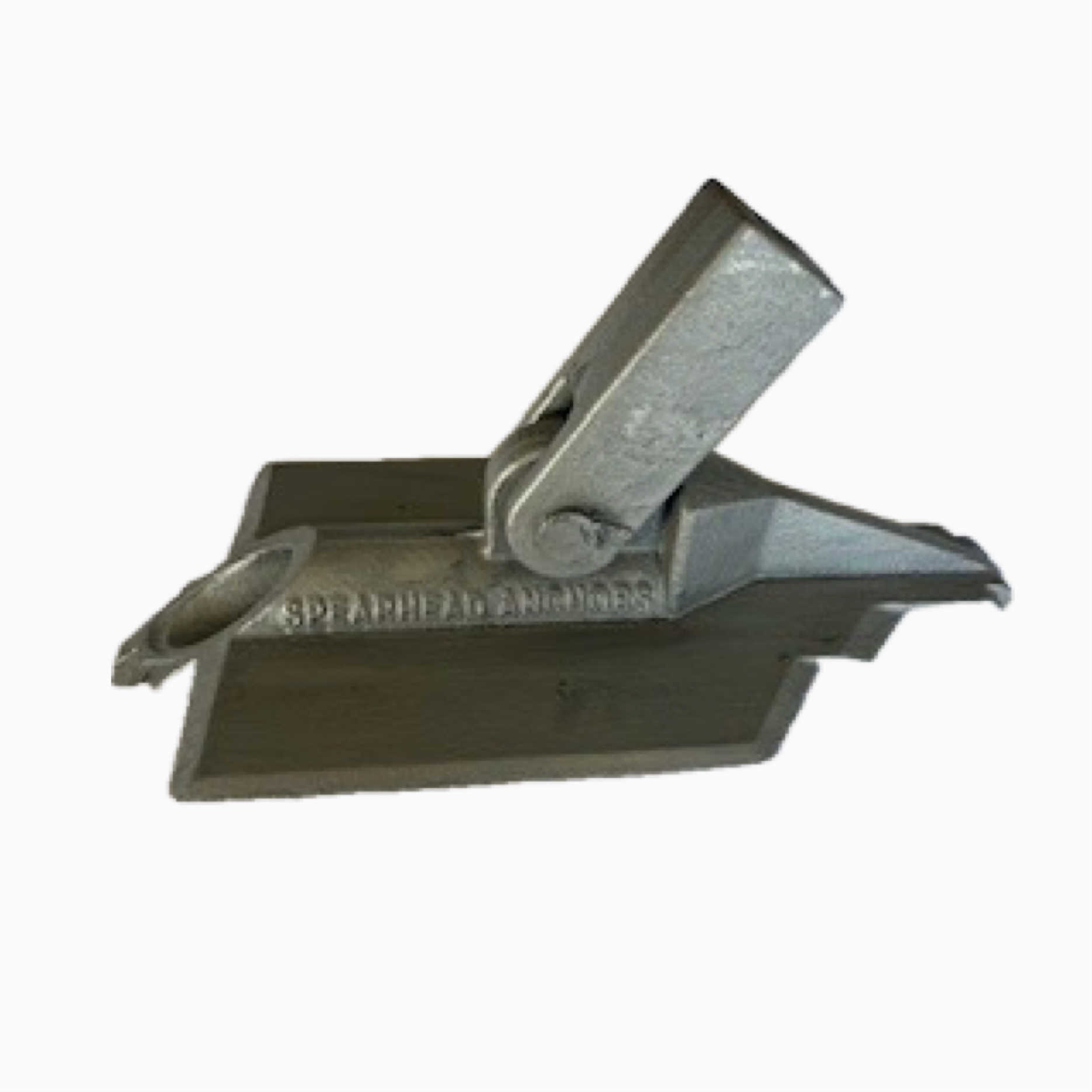 Spearhead galvanized earth anchor